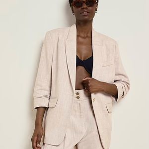 River Island Beige Dad Blazer NWT